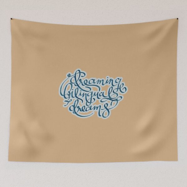 Item preview, Dreaming Bilingual Dreams | Hand Lettering designed and sold by Sarahelena Barrios.