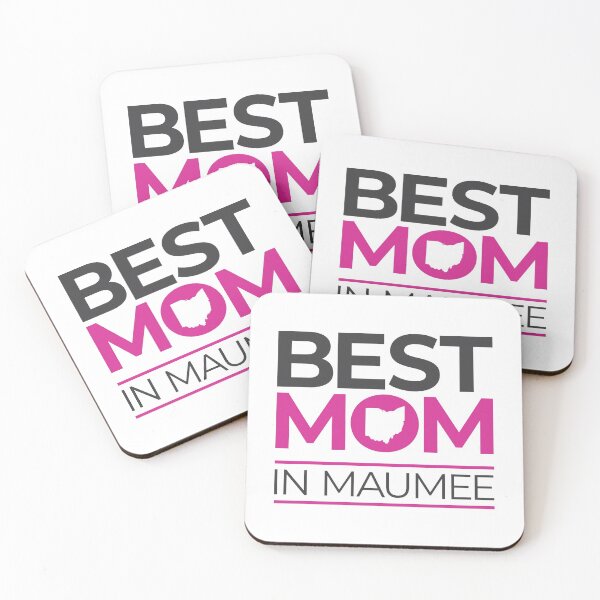 Item preview, Best Mom In Maumee Ohio (pink/gray) designed and sold by OddPop.