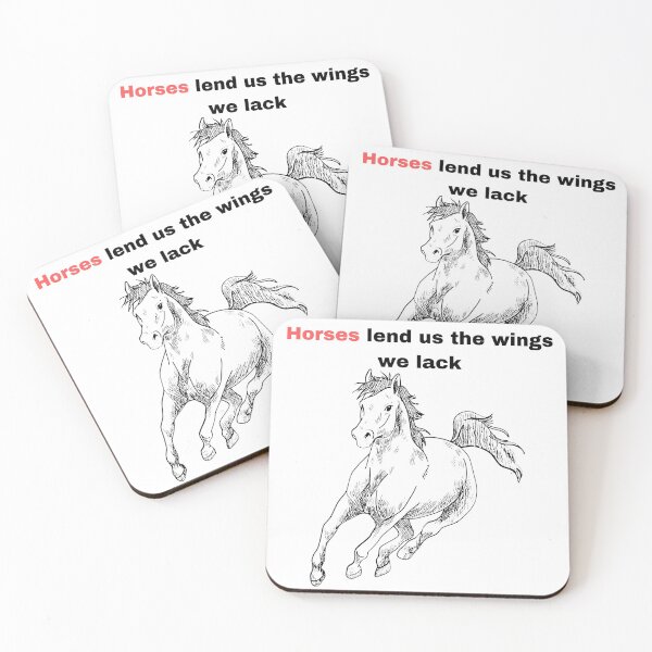 Item preview, Horses lend us the wings we lack designed and sold by CrossTheL1ne.