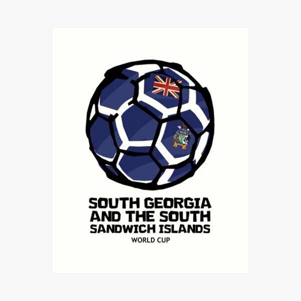Item preview, South Georgia and the South Sandwich Islands Football Country Flag designed and sold by KewaleeTee.