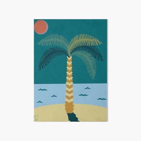 Palm Tree Paradise Island Art Board Print