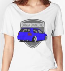 German Engineering -Blue Women's Relaxed Fit T-Shirt
