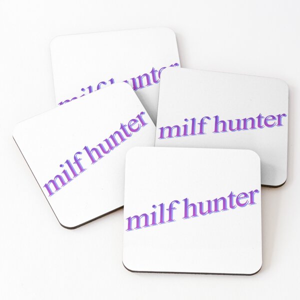 Item preview, MILF HUNTER PURPLE WORD ART designed and sold by smlangann.