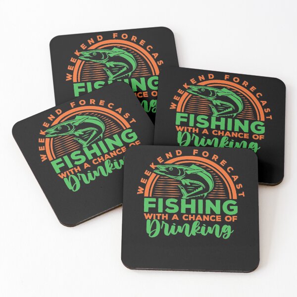 Item preview, Weekend forecast fishing with a chance of drinking designed and sold by TheFlipRepublic.
