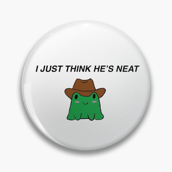 Item preview, "i just think he's neat" cowboy frog designed and sold by Ellie Noel.
