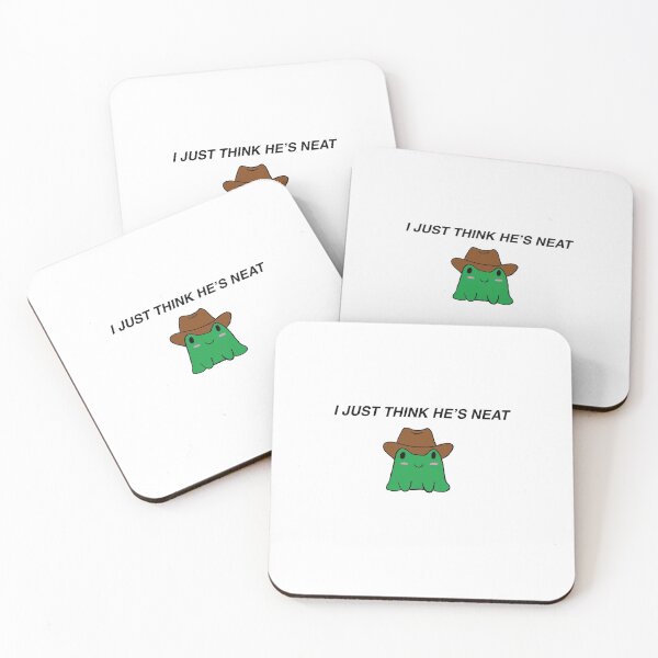 Item preview, "i just think he's neat" cowboy frog designed and sold by Ellie Noel.