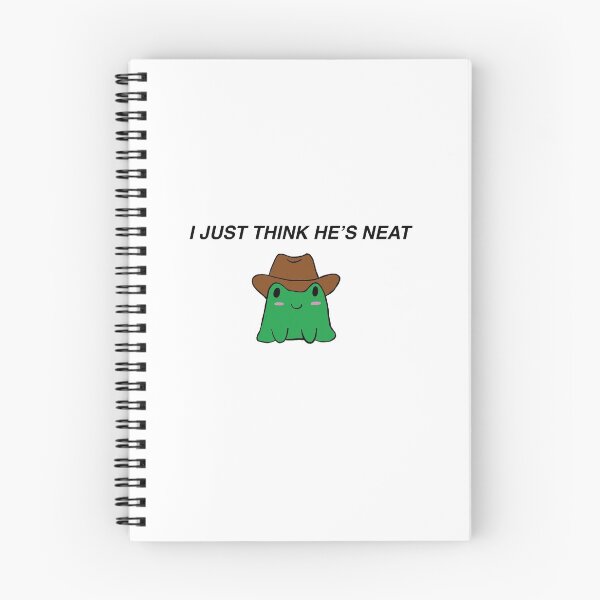 Item preview, "i just think he's neat" cowboy frog designed and sold by Ellie Noel.