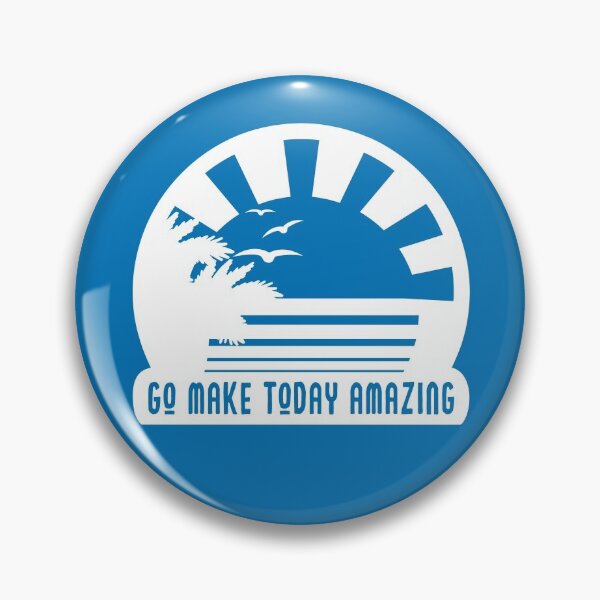 Item preview, Make Today Amazing Retro Sunset - French Blue designed and sold by Schuva.