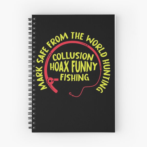 Item preview, Mark safe from the world hunting collusion hoax funny fishing designed and sold by TheFlipRepublic.
