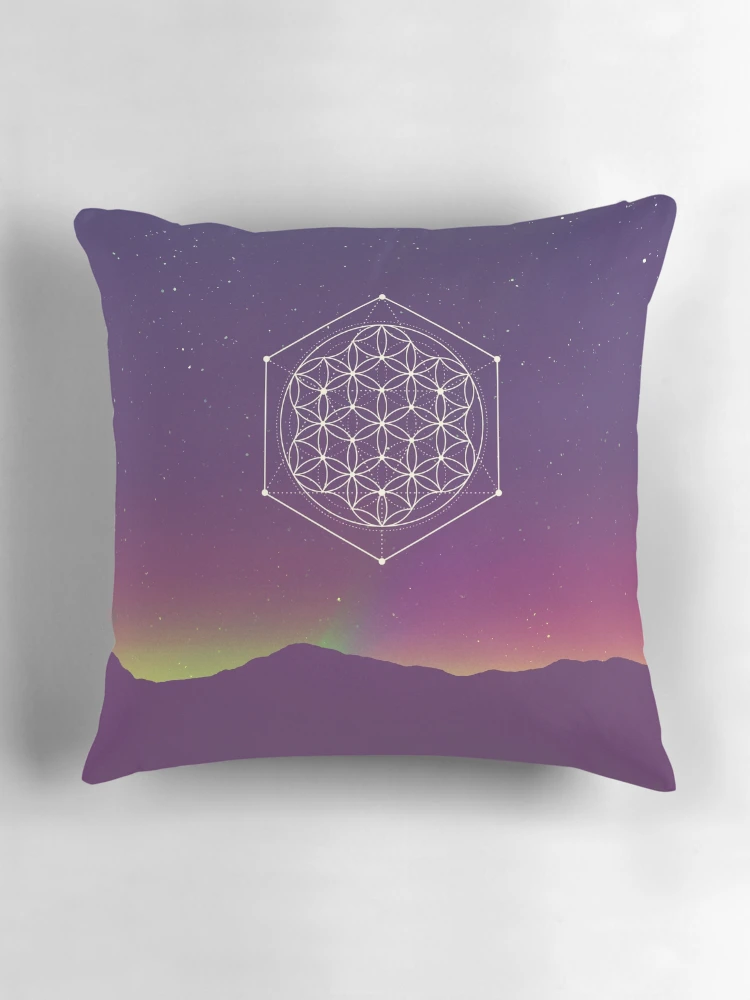 Thumbnail 3 of 4, Pillow, Flower Of Life designed and sold by Mandala Of Life.