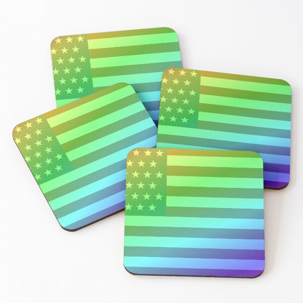 Item preview, Rainbow 51 Stars US Flag designed and sold by VexillologyShop.