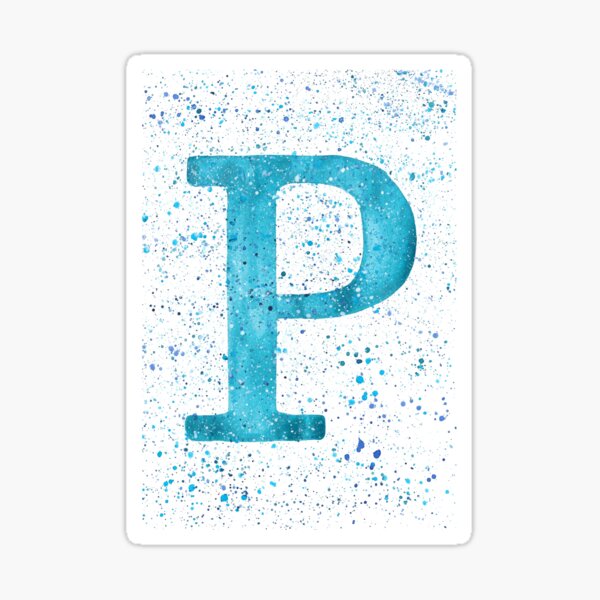 LETTER P Pegatina