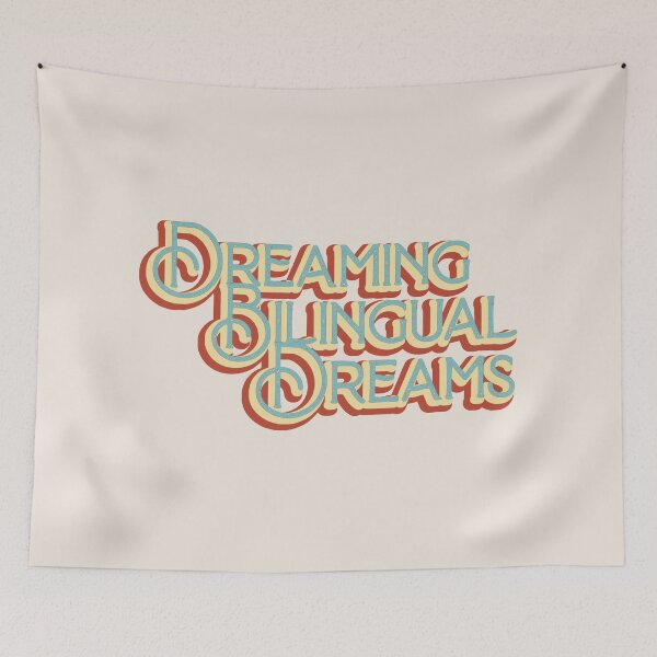 Item preview, Dreaming Bilingual Dreams | Vintage Lettering designed and sold by Sarahelena Barrios.