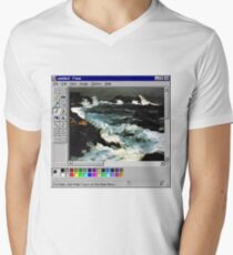 Microsoft Paint Art Men's V-Neck T-Shirt