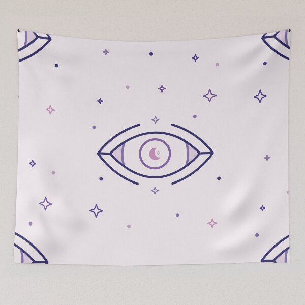 Aperçu de l'œuvre Evil Eye Lilas créée et vendue par N C.