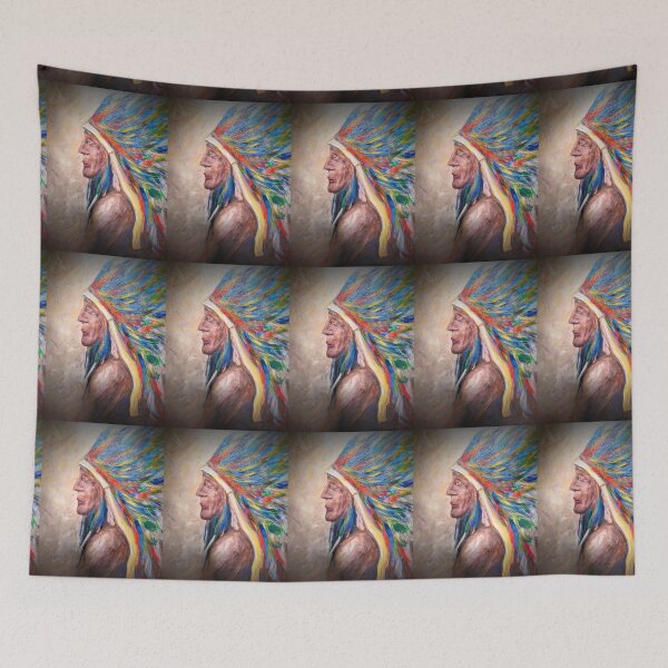 Item preview, Native American portrait designed and sold by RyAn0096.
