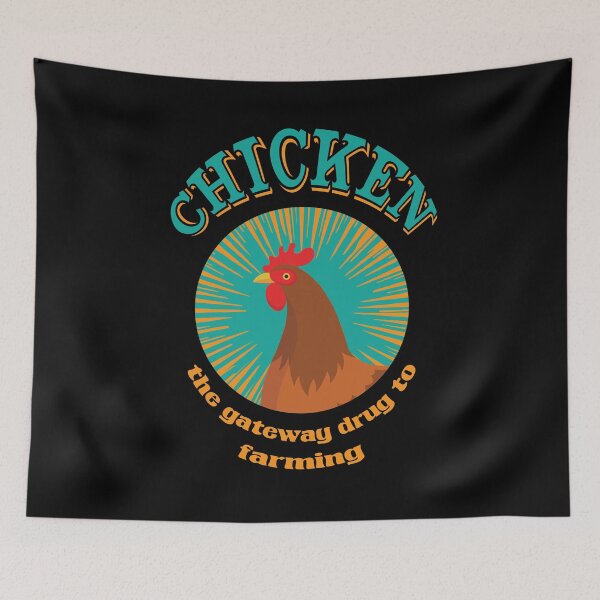 Item preview, Chicken The Gateaway Drug to Farming Funny Chicken Farmer  designed and sold by Rzelemenz.
