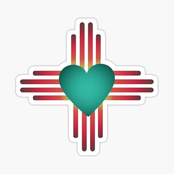 &ldquo;Zia Heart&rdquo; Sticker for Sale by jmjmts | Redbubble