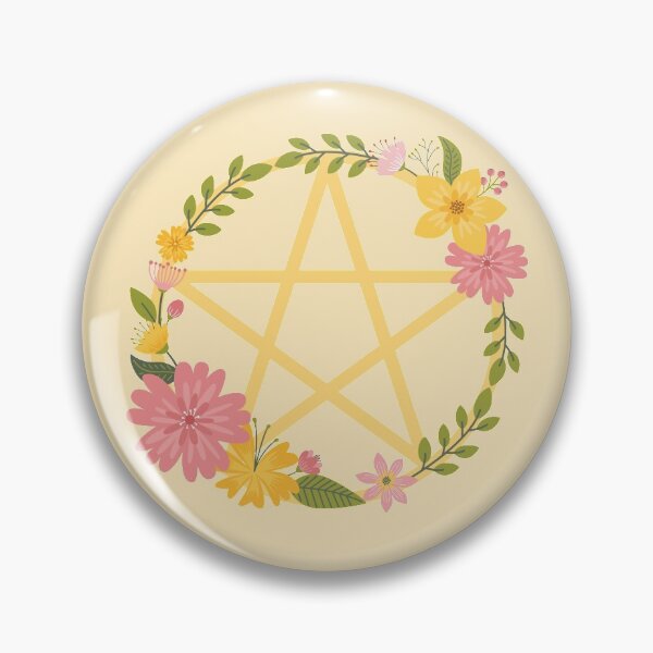 Item preview, Midsummer Floral Pentacle Design Cheeky Witch® designed and sold by cheekywitch.