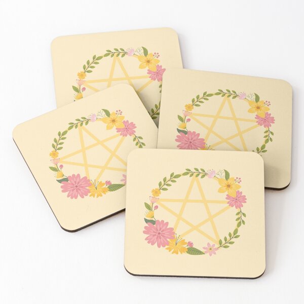 Item preview, Midsummer Floral Pentacle Design Cheeky Witch® designed and sold by cheekywitch.