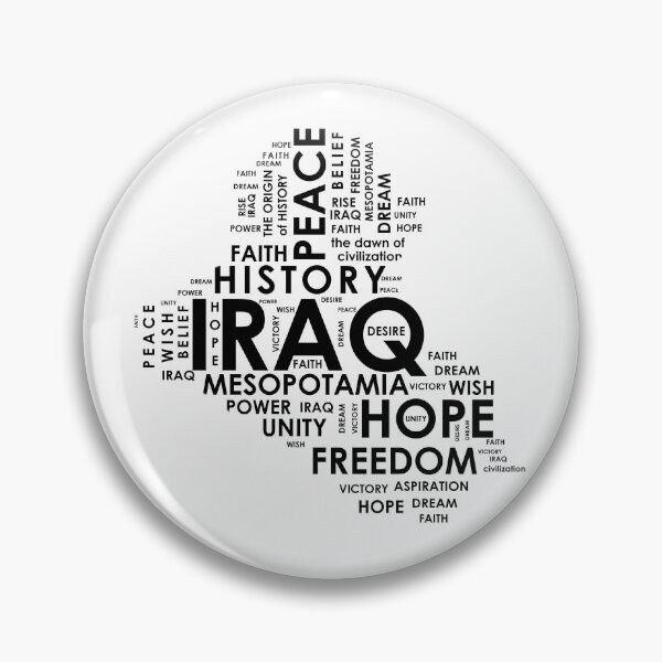 Item preview, IRAQ's map in word art |BLACK designed and sold by Maytham-99.