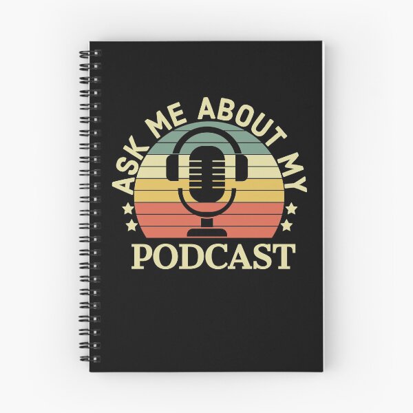 Item preview, Ask Me About My Podcast Podcaster designed and sold by Luna1Shop.