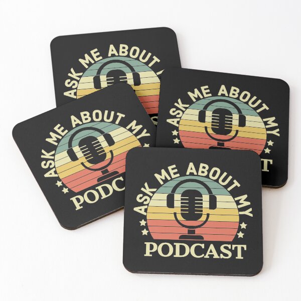 Item preview, Ask Me About My Podcast Podcaster designed and sold by Luna1Shop.