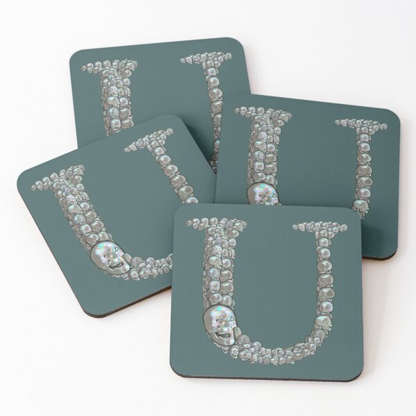 Item preview, Skull Alphabet U designed and sold by dinaaaaaah.