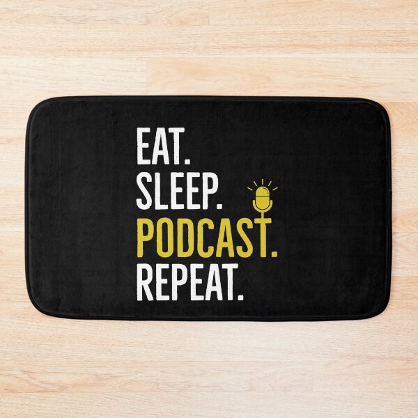 Item preview, Eat Sleep Podcast Repeat designed and sold by Luna1Shop.