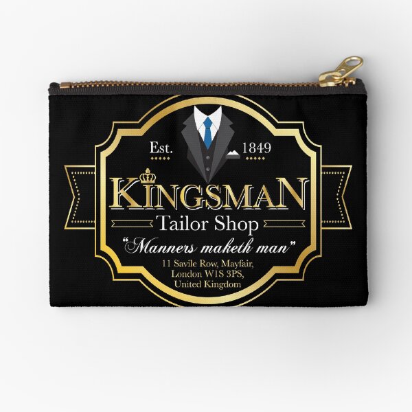 Kingsman Tailor Shop Zipper Pouch