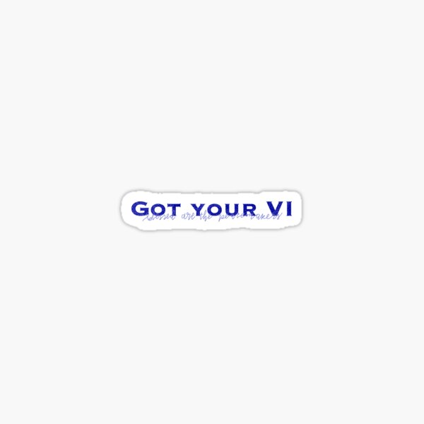 Got Your Six Sticker