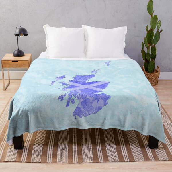 Item preview, Scotland with Saltire on Pale Blue Background designed and sold by Moti Black.