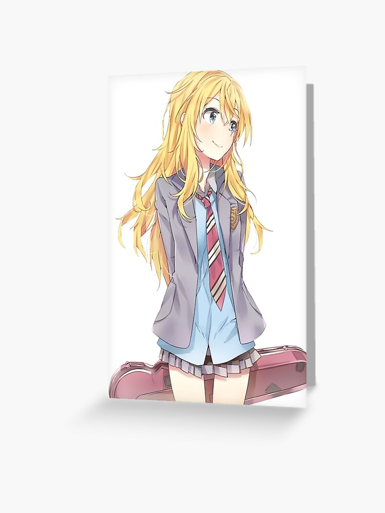 Shigatsu Wa Kimi No Uso - Kaori Greeting Card for Sale by foxxykitten