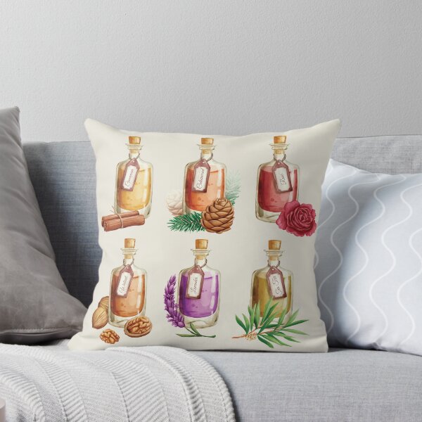 Item preview, Collection Of Essential Oil Bottles - Cinnamon, Cedarwood, Rose, Walnut, Lavender and Tea Tree designed and sold by Alicia Chee.