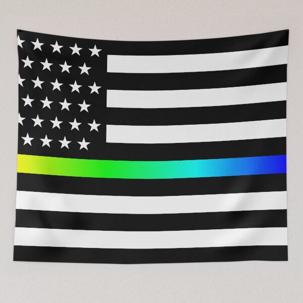Item preview, 51 Stars Flag of the USA | Thin Rainbow Line designed and sold by VexillologyShop.