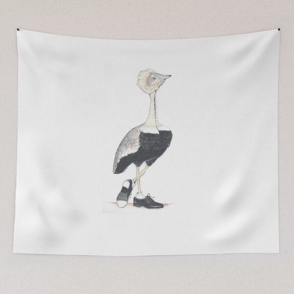 Item preview, Buff Crested Bustard in Tap Shoes designed and sold by JimsBirds.