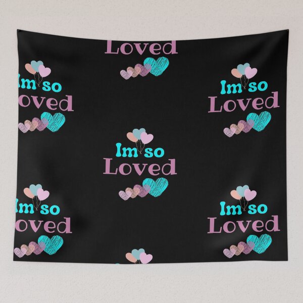 Item preview, Im so loved -pink blue designed and sold by Luna-shop16.