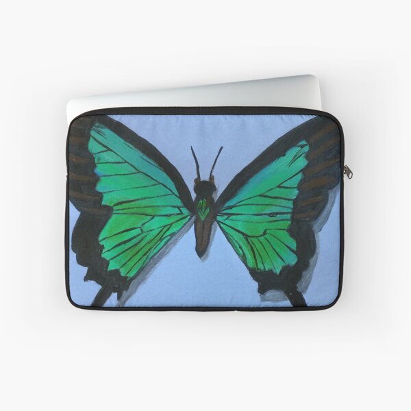Item preview, Green Ulysses Butterfly Hand Painted Acrylic Painting designed and sold by UncleStuScience.