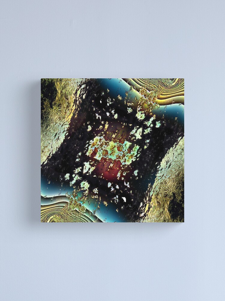 Thumbnail 2 of 3, Canvas Print, Shredded Space designed and sold by Nicole Muzzin.