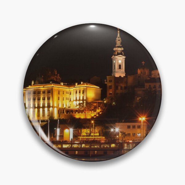 Item preview, Serbia - Belgrade downtown at night designed and sold by CFatouchArts.