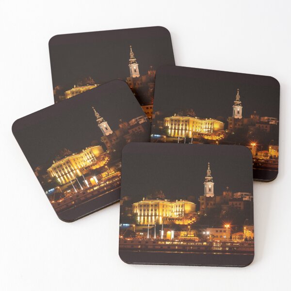 Item preview, Serbia - Belgrade downtown at night designed and sold by CFatouchArts.