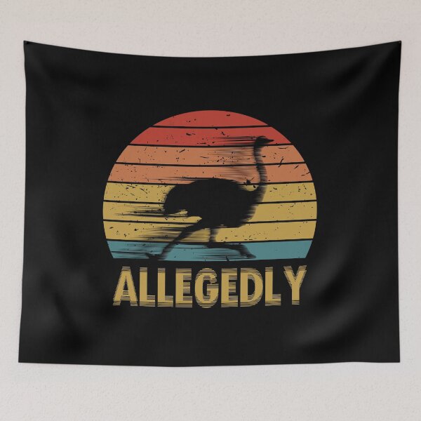 Item preview, Retro Vintage Allegedly Ostrich Letterkenny Inspired Funny Flightly Bird Gift designed and sold by Shop signer.