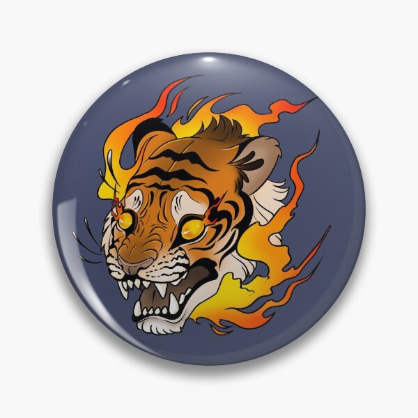 Item preview, Burn it up, Tiger! designed and sold by Hannah Hibbert.