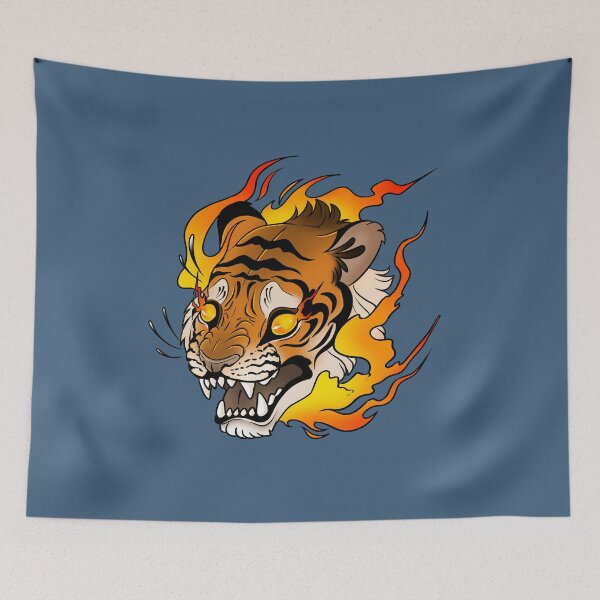 Item preview, Burn it up, Tiger! designed and sold by Hannah Hibbert.