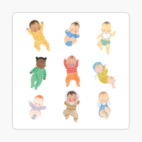Babies of the world Sticker