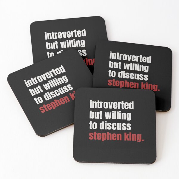 Item preview, Stephen King "Introverted but..." Print designed and sold by kingfulthings.