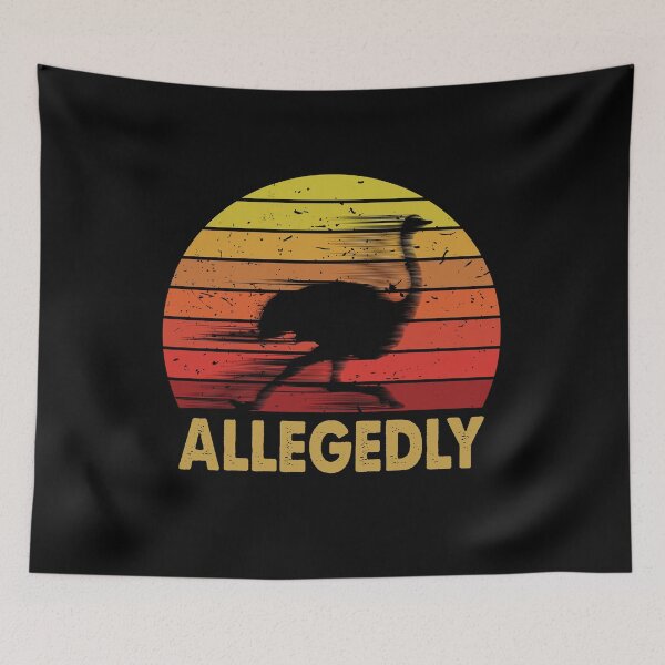 Item preview, Retro Vintage Allegedly Ostrich Letterkenny Inspired Funny Flightly Bird Gift designed and sold by Shop signer.