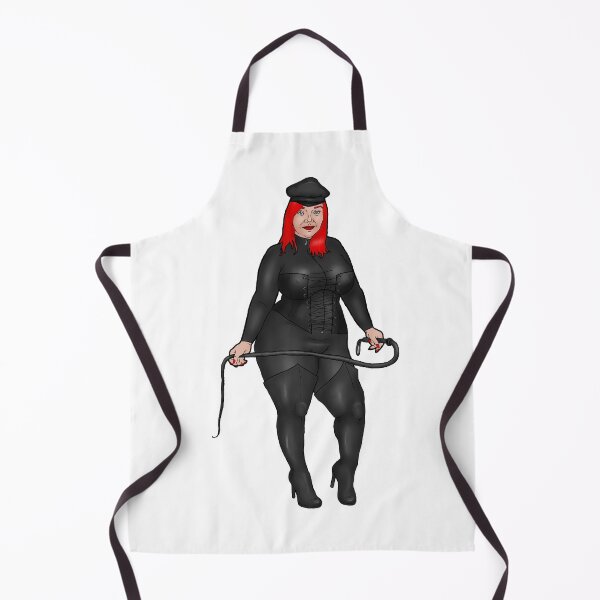 Item preview, Pin-up red-haired BBW dominatrix in catsuit designed and sold by PinUpsandPulp.
