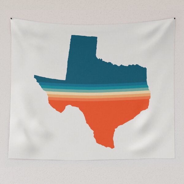 Item preview, Texas State Retro Map designed and sold by Texterns.