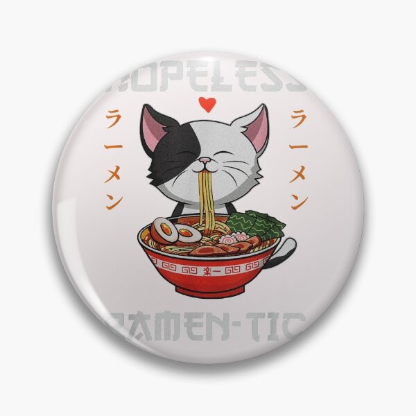 Item preview, Hopeless Ramentic | Ramen Cat | Cat Eating Ramen designed and sold by Tasha McGlashan.